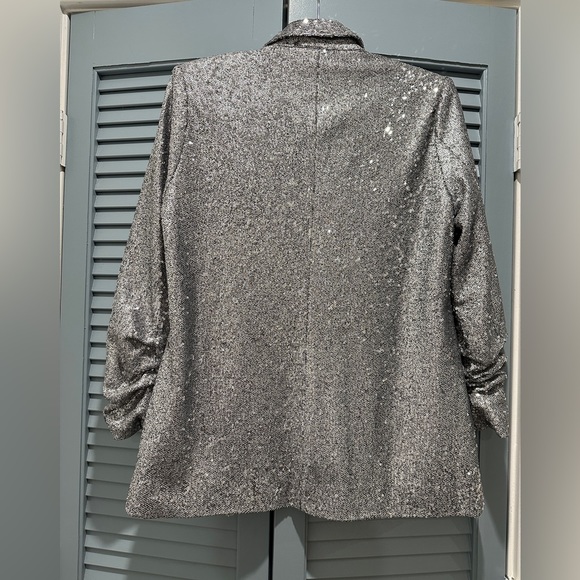 David Lerner XS Silver Sequin Jacket - Picture 4 of 4